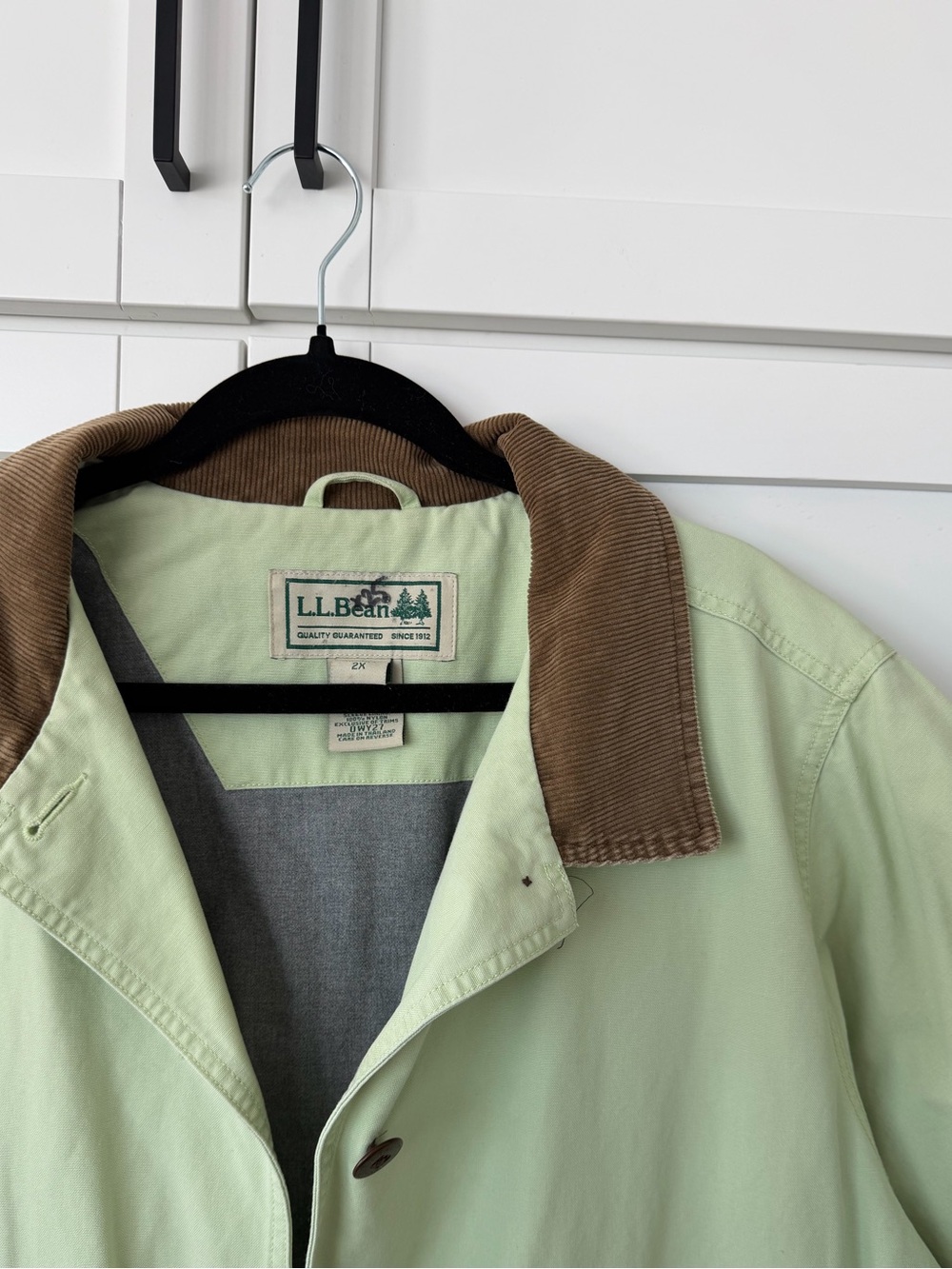 Vintage LL Bean Pistachio Green Chore Jacket - Picture 2 of 6